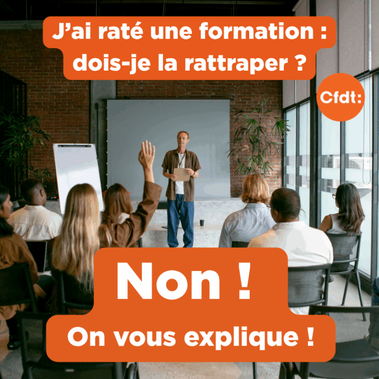 J’ai raté une formation dans le cadre des 108 heures : dois-je la rattraper ?