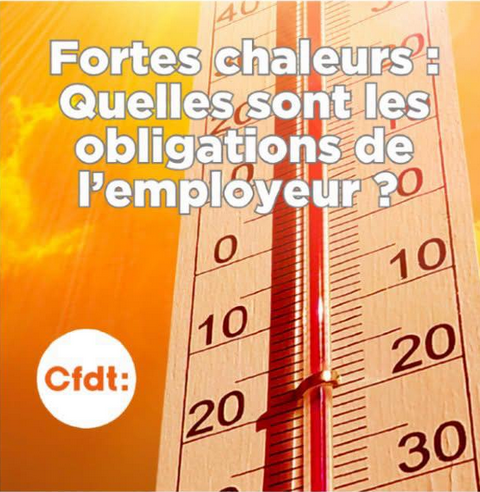 Fortes chaleurs : pour protéger les personnels et les élèves, il faut AN‑TI‑CI‑PER  !!!