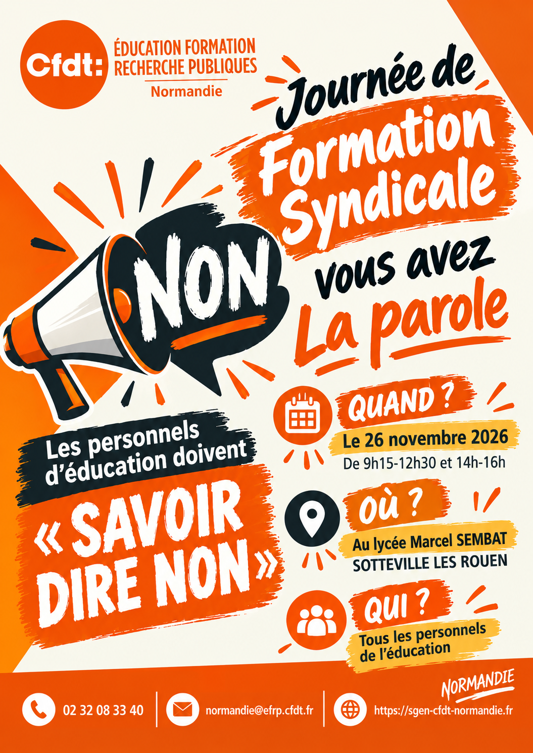 Stage syndical : savoir dire non !